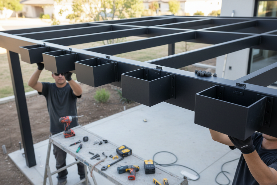 Attach Rain Gutters
