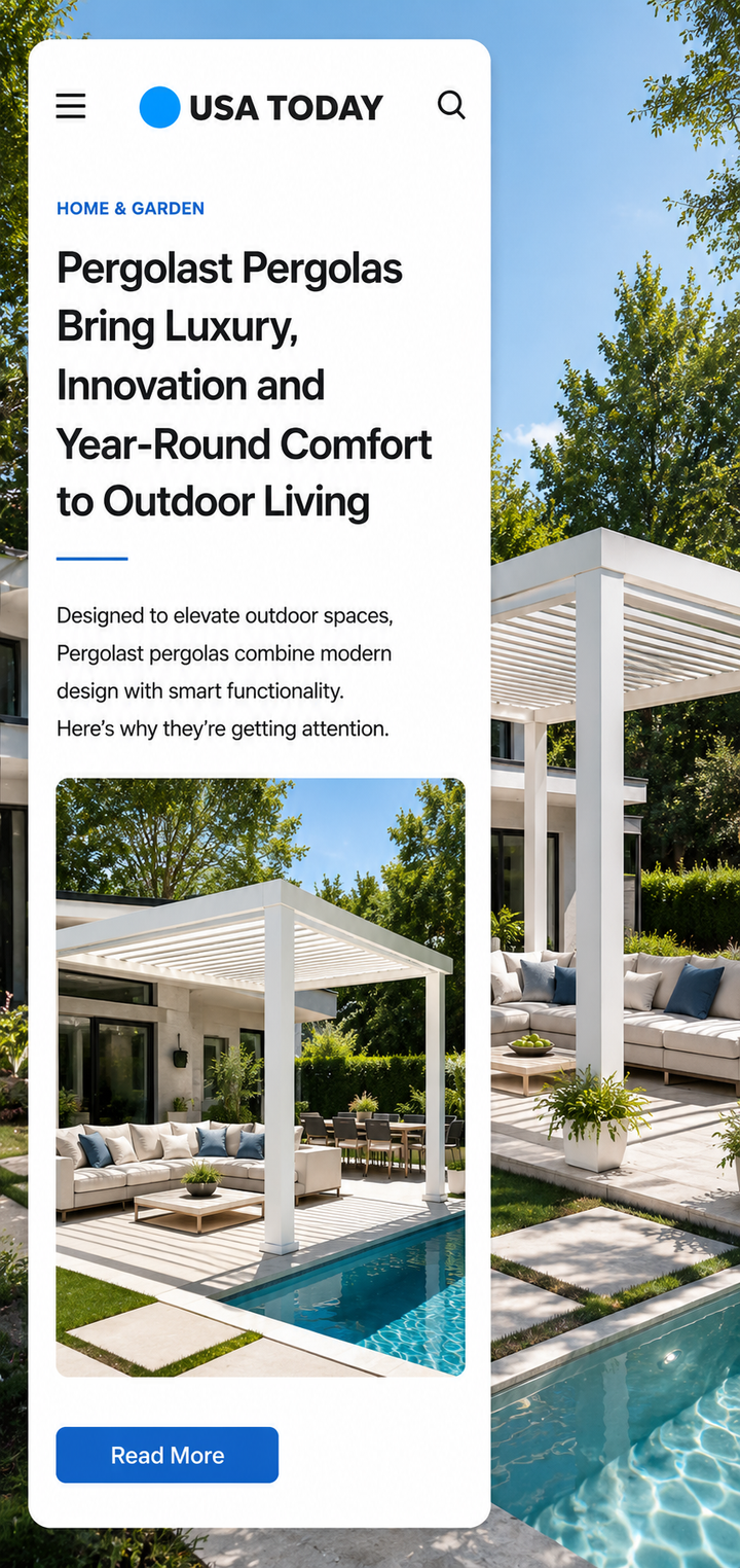 Pergolast featured in USA Today